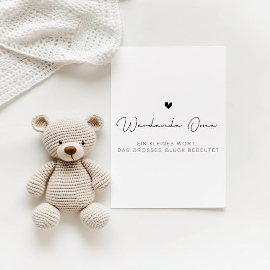 Postkarte A6 "Werdende Oma“