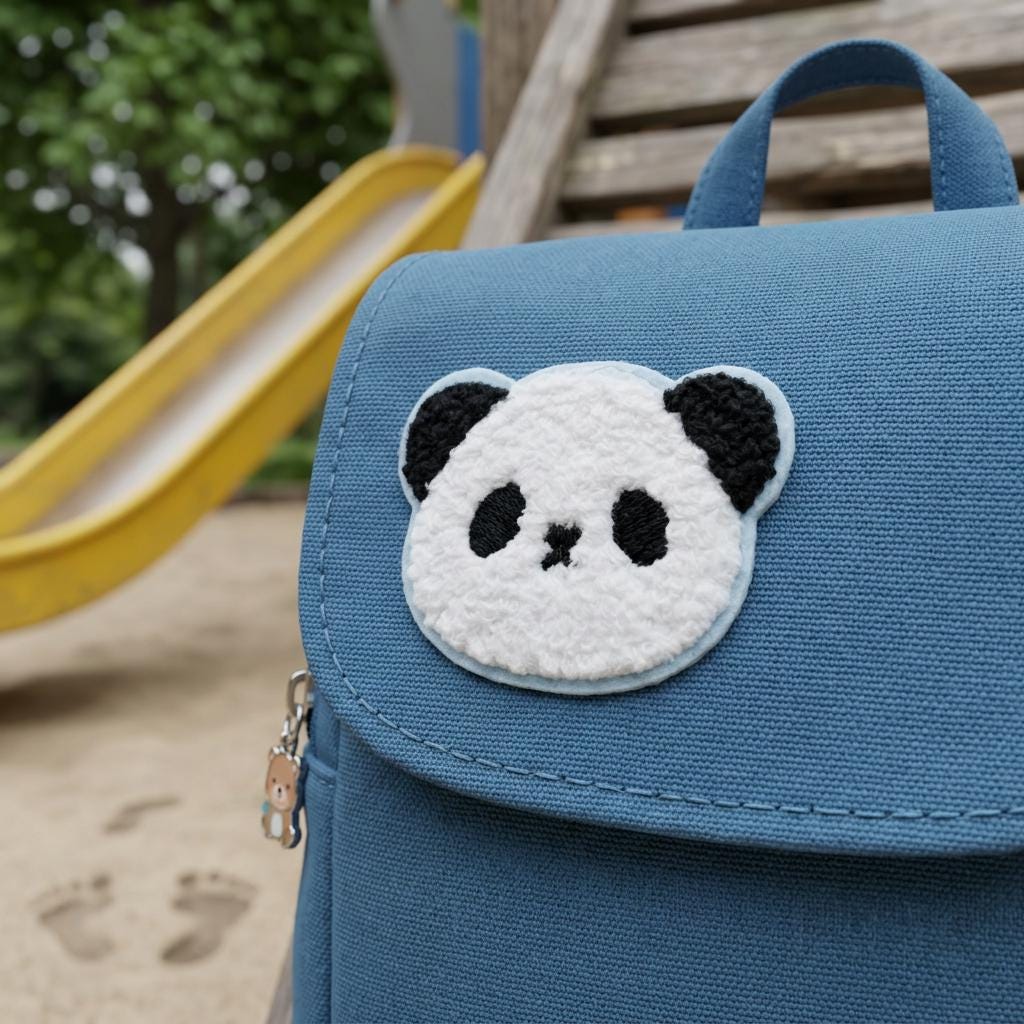 Panda Bügelpatch für Kinder – süßer Aufnäher zum Aufbügeln