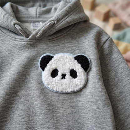Panda Bügelpatch für Kinder – süßer Aufnäher zum Aufbügeln
