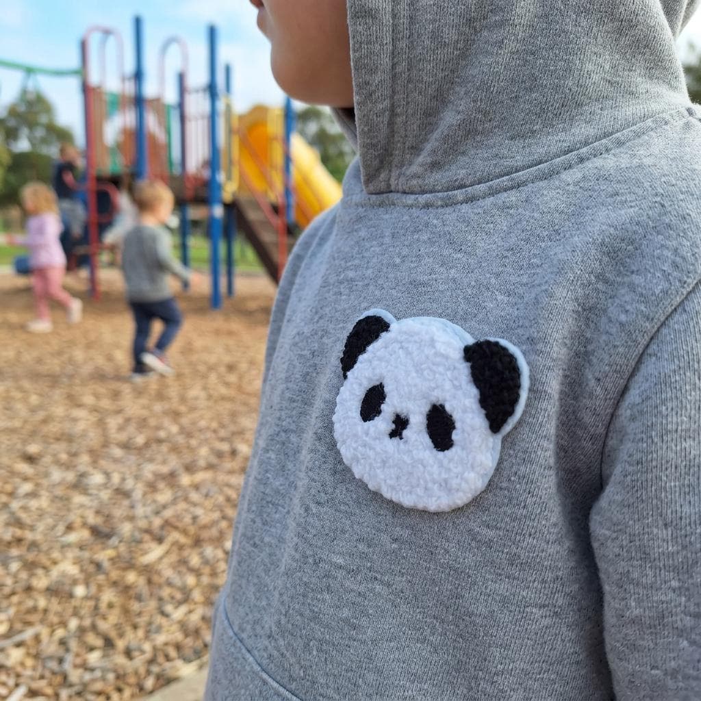 Panda Bügelpatch für Kinder – süßer Aufnäher zum Aufbügeln