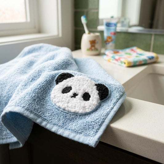 Panda Bügelpatch für Kinder – süßer Aufnäher zum Aufbügeln