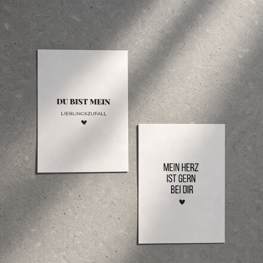 10 besondere Postkarten in Geschenkbox – Zwischen den Zeilen