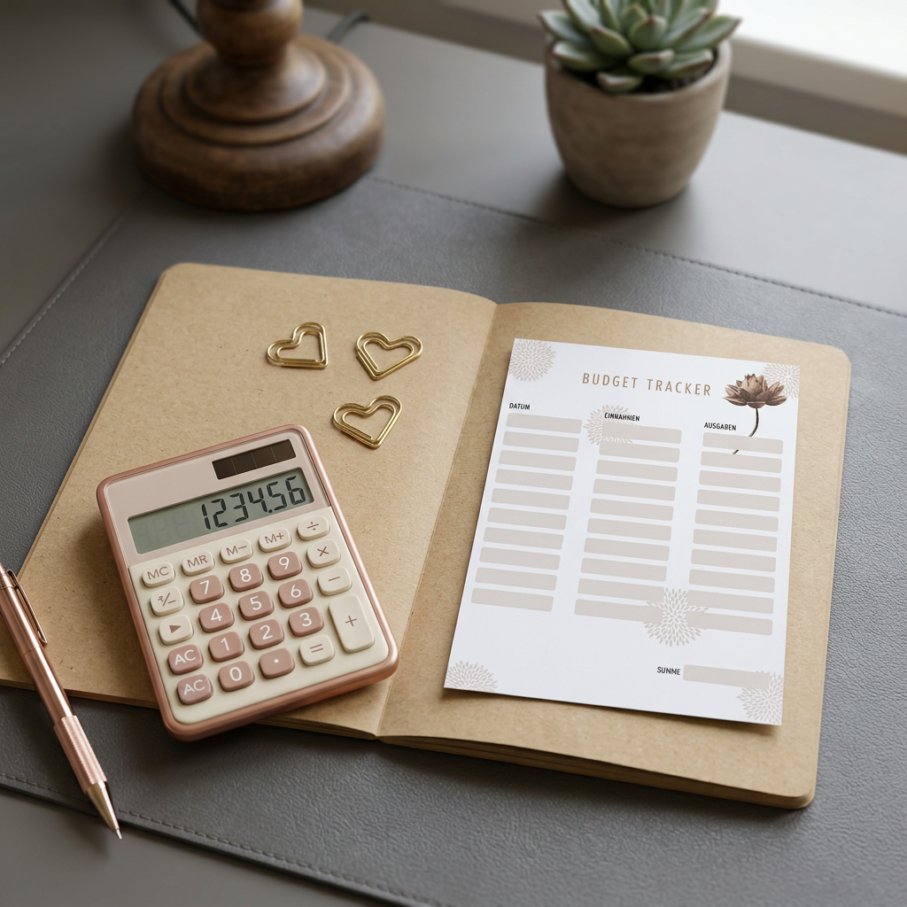 Budget Tracker A6 – Einnahmen & Ausgaben einfach im Blick behalten