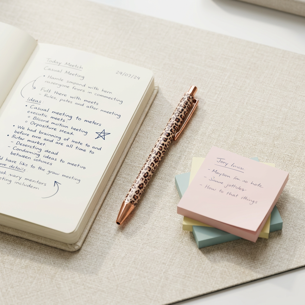 Leoparden-Kugelschreiber mit Roségold – stilvoller Stift für Journaling & Budgeting